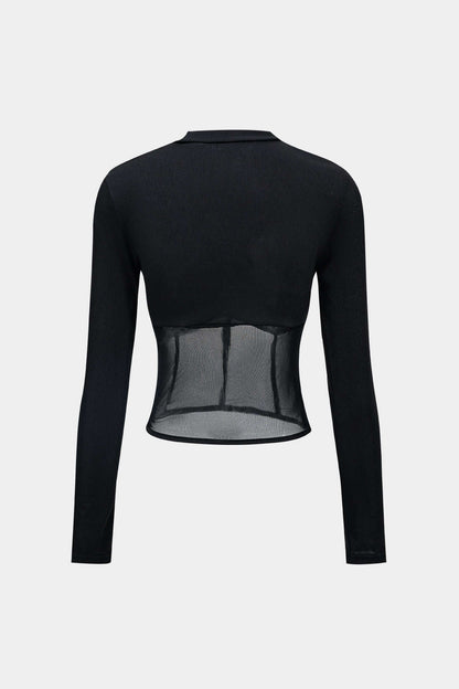 Laced Mesh Top