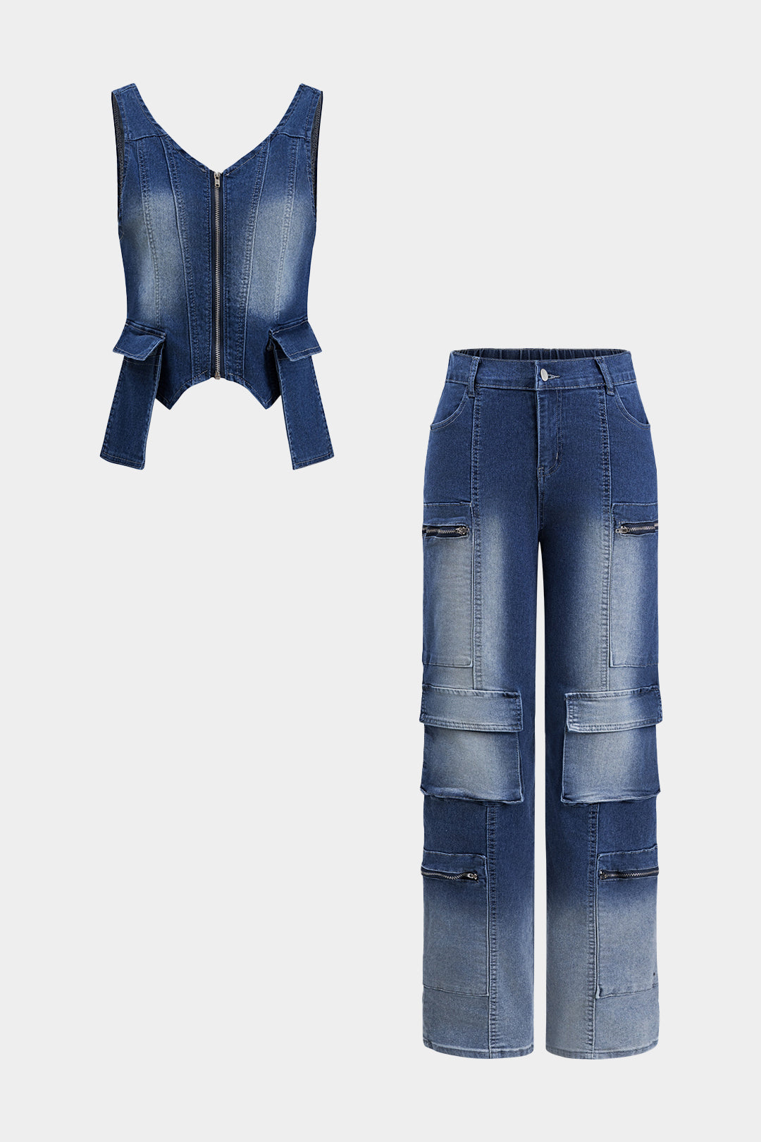 Urban Edge Denim Set