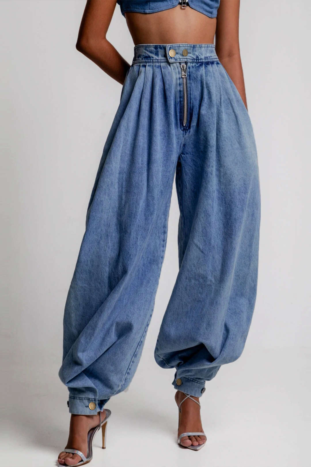 High Rise Balloon Jeans