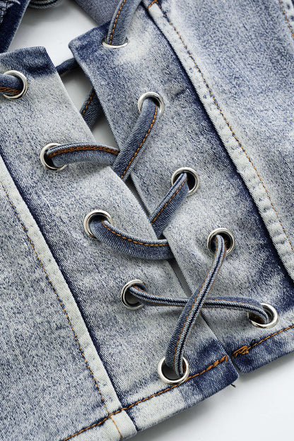 The Tie Up Denim Duo