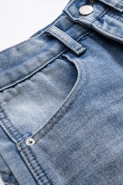 Denim Straight Leg Jeans