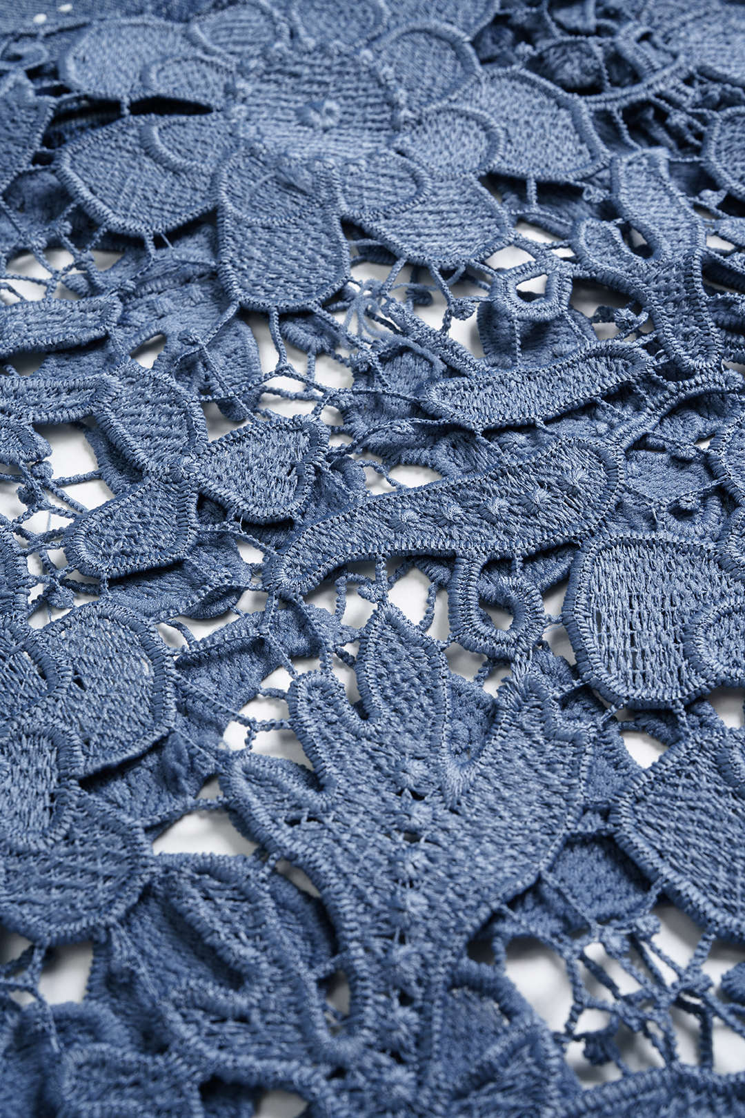 Lace Cut Wide Leg Jeans