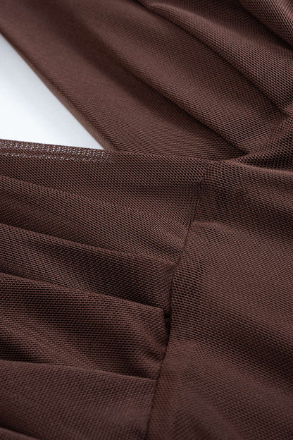 V Neck Sleeveless Mid Dress