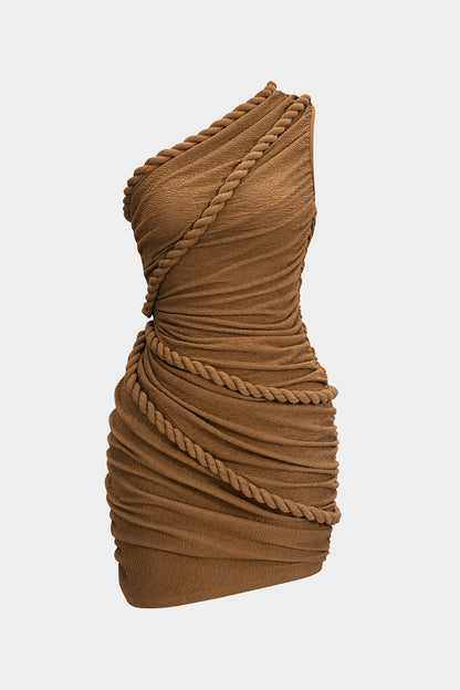 Twist Knot Sleeveless Mini Dress