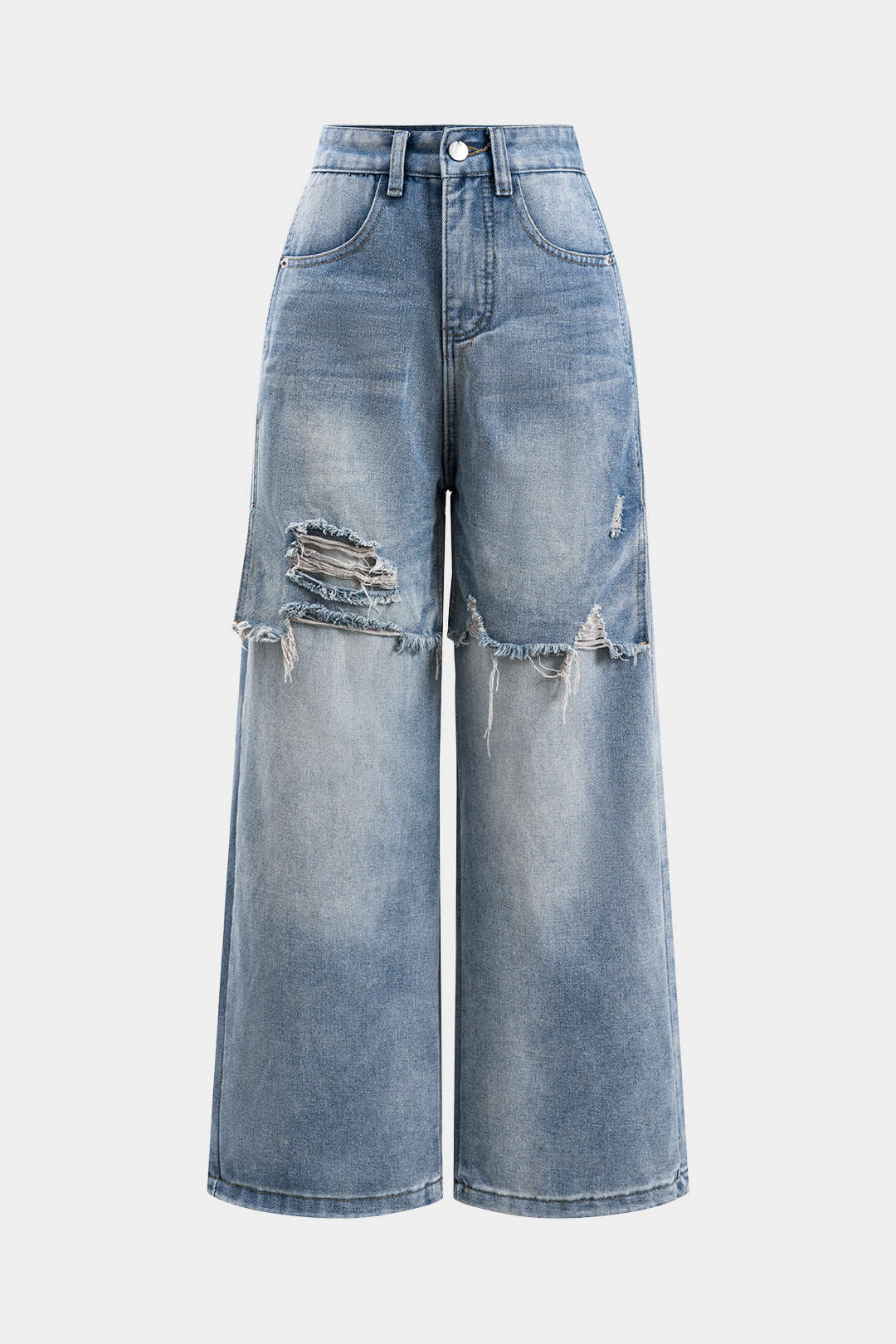 Denim Straight Leg Jeans