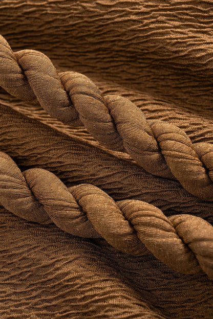 Twist Knot Sleeveless Mini Dress